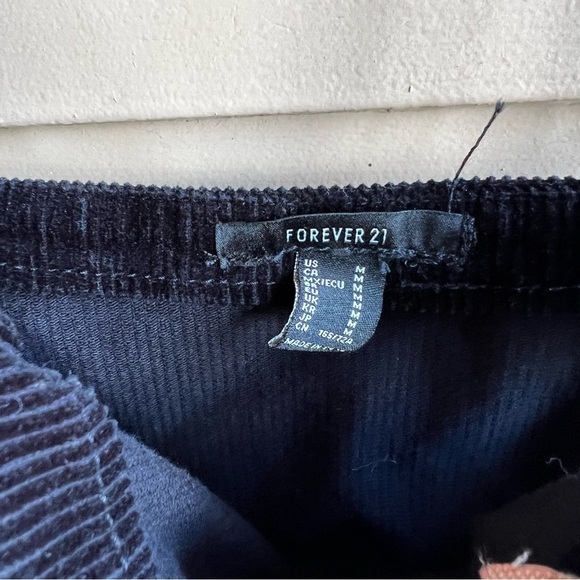 Forever 21 Black Courdory Mini Dress - Size M - Picture 2 of 5